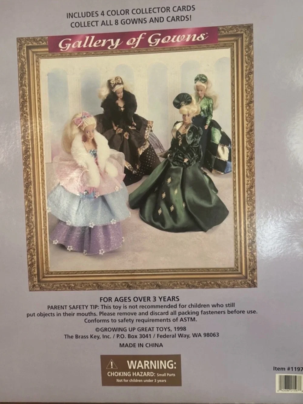 1998 Vintage The Brass Key “Gallery of the Gowns” complete set + accessories
